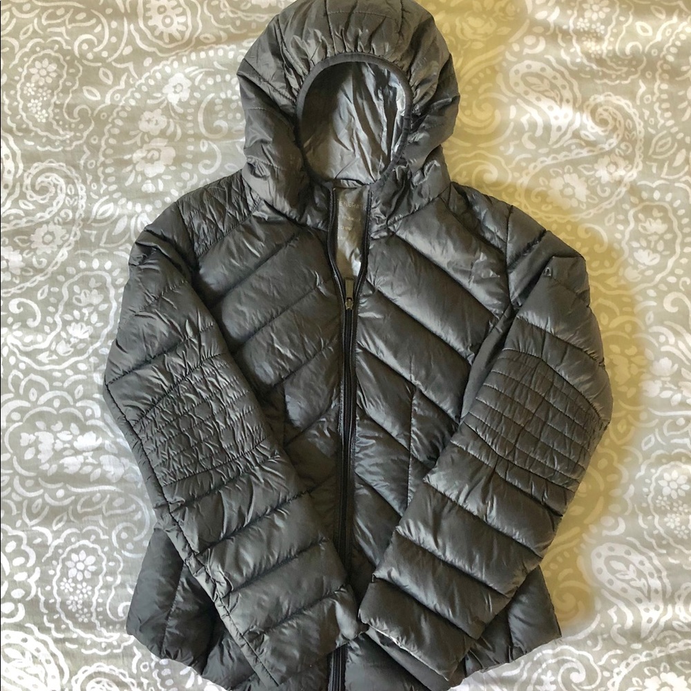 BCBGeneration Gray Puffer Jacket